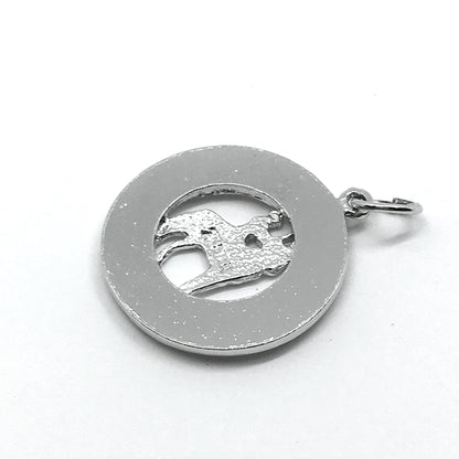 Silver Charms | 1973 Sterling Silver Royal Canada Mounted Police Charm |  Pendants