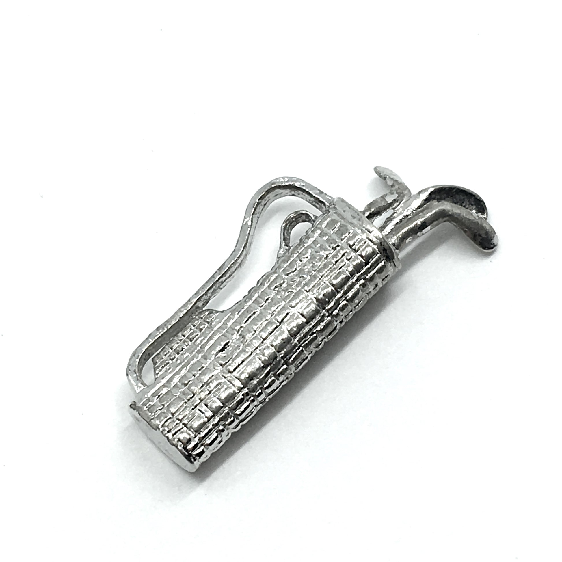 Silver Charms | Sterling Silver Golf Clubs & Bag Pendant | Shop Discount Vintage Jewelry Online