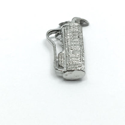 Silver Charms | Sterling Silver Golf Clubs & Bag Pendant | Shop Discount Vintage Jewelry Online