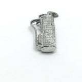 Silver Charms | Sterling Silver Golf Clubs & Bag Pendant | Shop Discount Vintage Jewelry Online