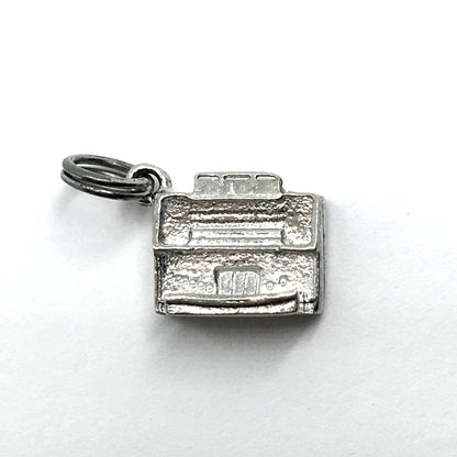 Vintage Jewelry - Sterling Silver Piano 1950s Fotosonor Style Organ 3D Charm