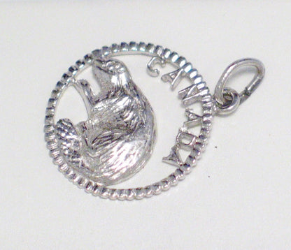 Charm | Sterling Silver Canada Beaver Charm Pendant  | Discount Estate Jewelry online
