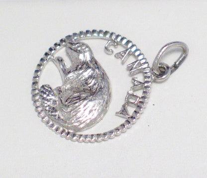 Charm | Sterling Silver Canada Beaver Charm Pendant  | Discount Estate Jewelry online