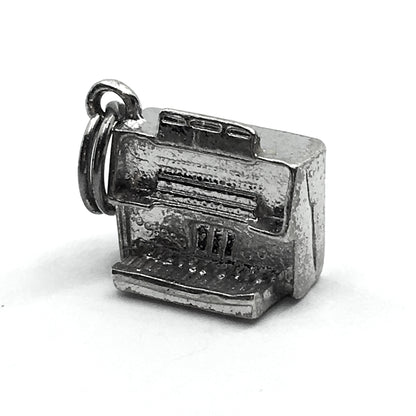 Vintage Jewelry - Sterling Silver Piano 1950s Fotosonor Style Organ 3D Charm