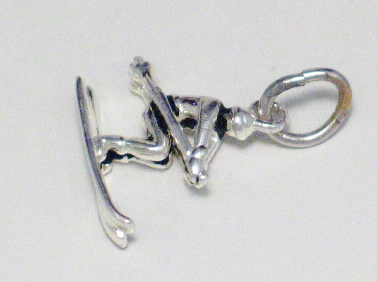 Charms | Sterling Silver 3D Cross Country Skier Charm | Estate Jewelry online