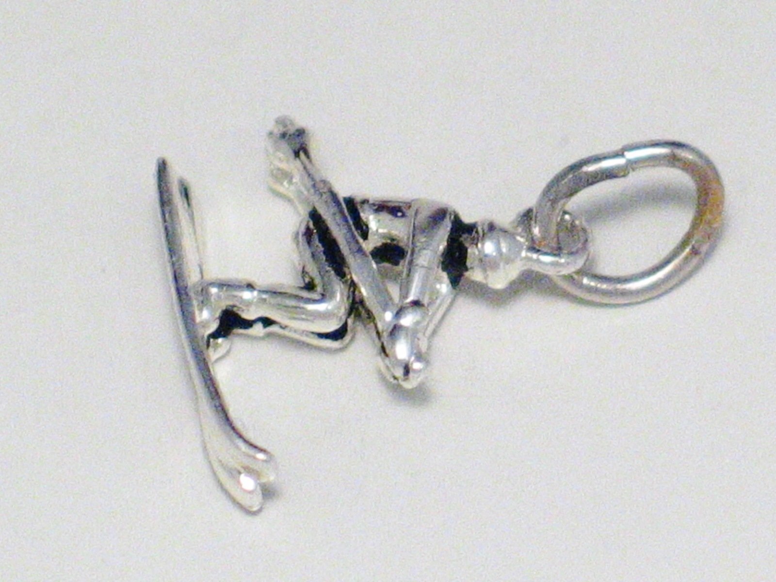 Charms | Sterling Silver 3D Cross Country Skier Charm | Estate Jewelry online