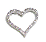 Pendant | Womens Sterling Silver Diamond Heart Pendant | Estate Jewelry online at  Blingschlingers Jewelry