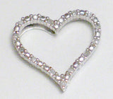 Pendant | Womens Sterling Silver Diamond Heart Pendant | Estate Jewelry online