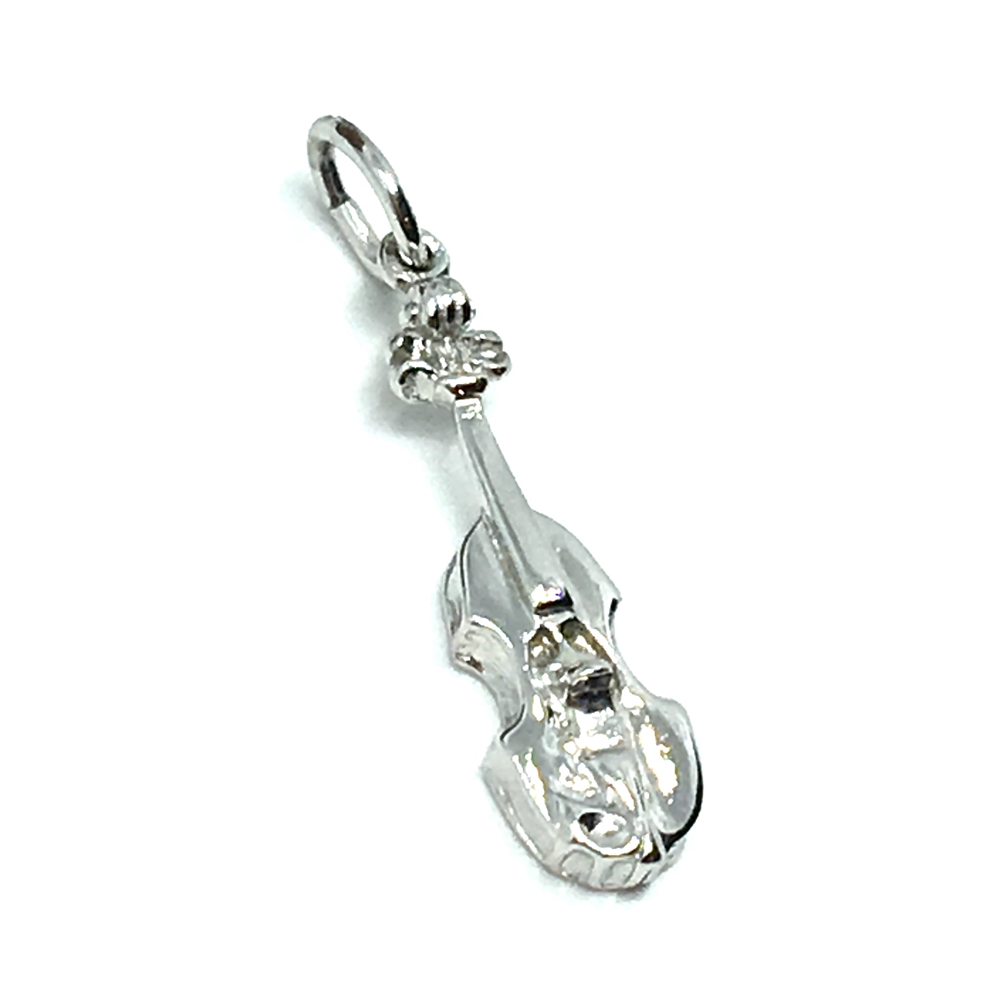 Jewelry | Sterling Silver Miniature Violin 3D Charm Pendant