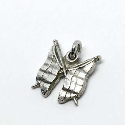 Silver Charms | Vintage Sterling Silver Triband 3 Band Pride Flag Charm