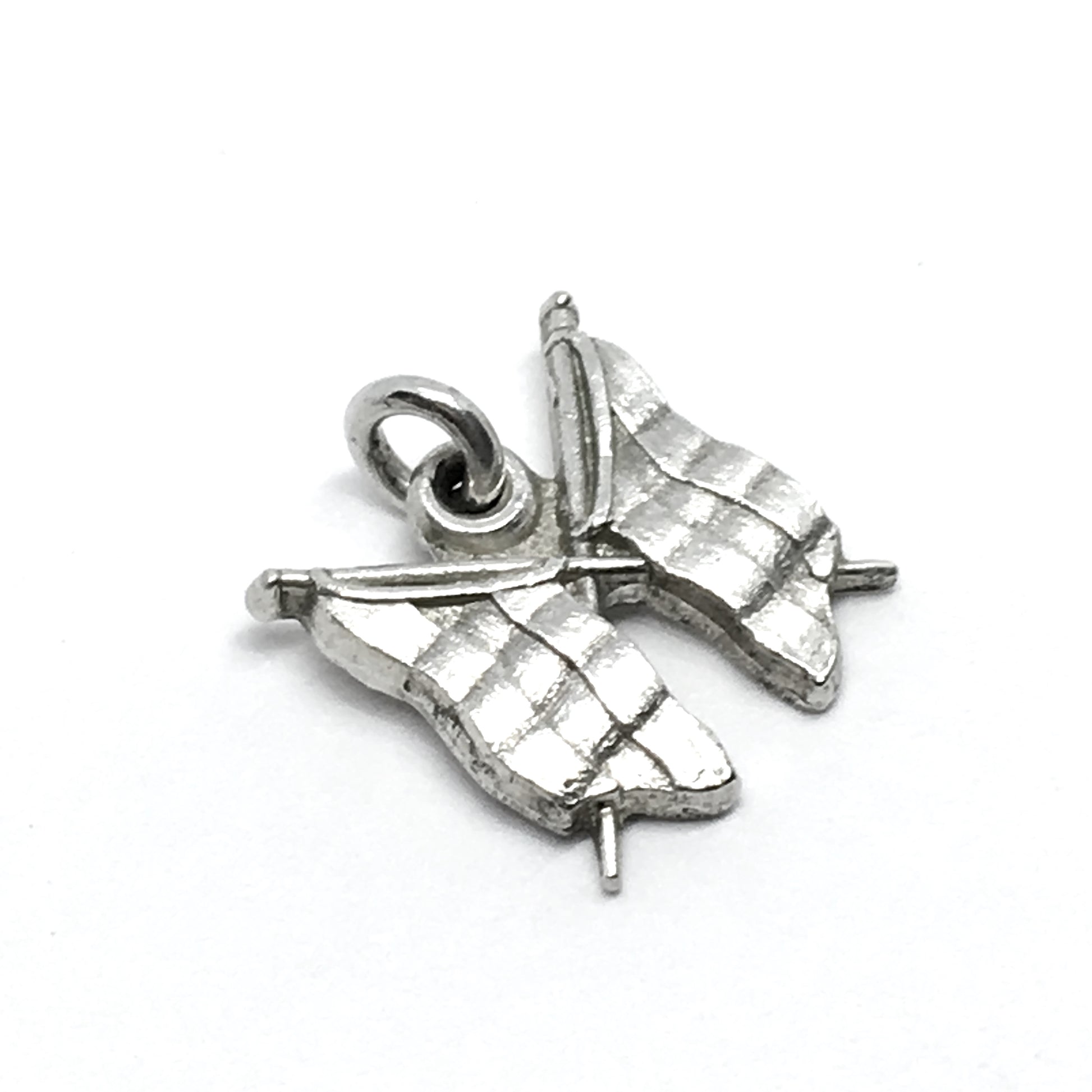 Vintage Jewelry | Vintage Sterling Silver 3 Band Triband Country Flag Charm Pendant