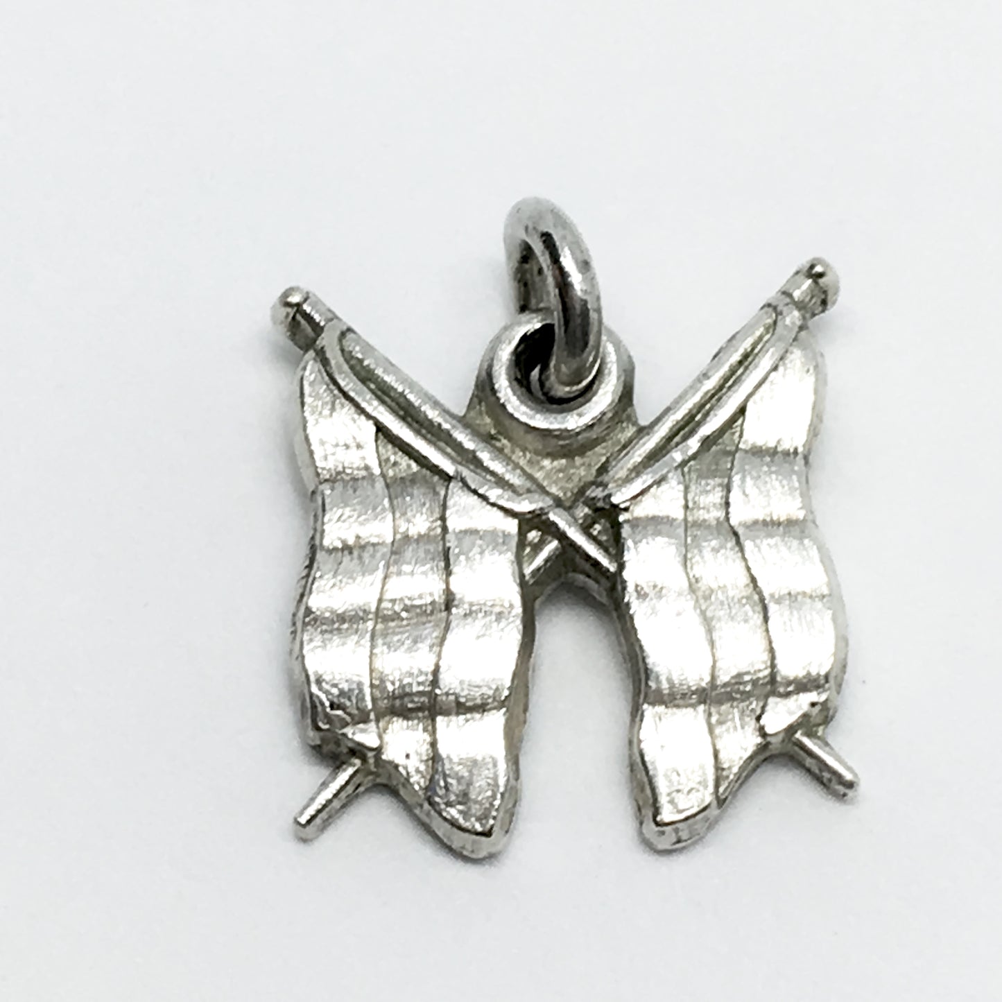 Vintage Jewelry | Vintage Sterling Silver 3 Band Triband Country Flag Charm Pendant