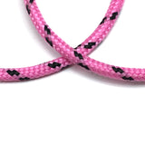 Fashion Jewelry - 90s Flair Pink Black Friendship Bracelet Style Hoop Earrings