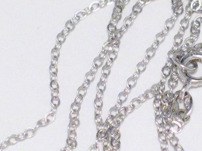 CZ Heart pendant necklace set Sterling silver reversible filigree 19" chain - Blingschlingers Jewelry