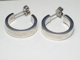 Womens Sterling Silver 5mm Wide Short Hoop Earrings | Estate Jewelry online at  Blingschlingers Jewelry