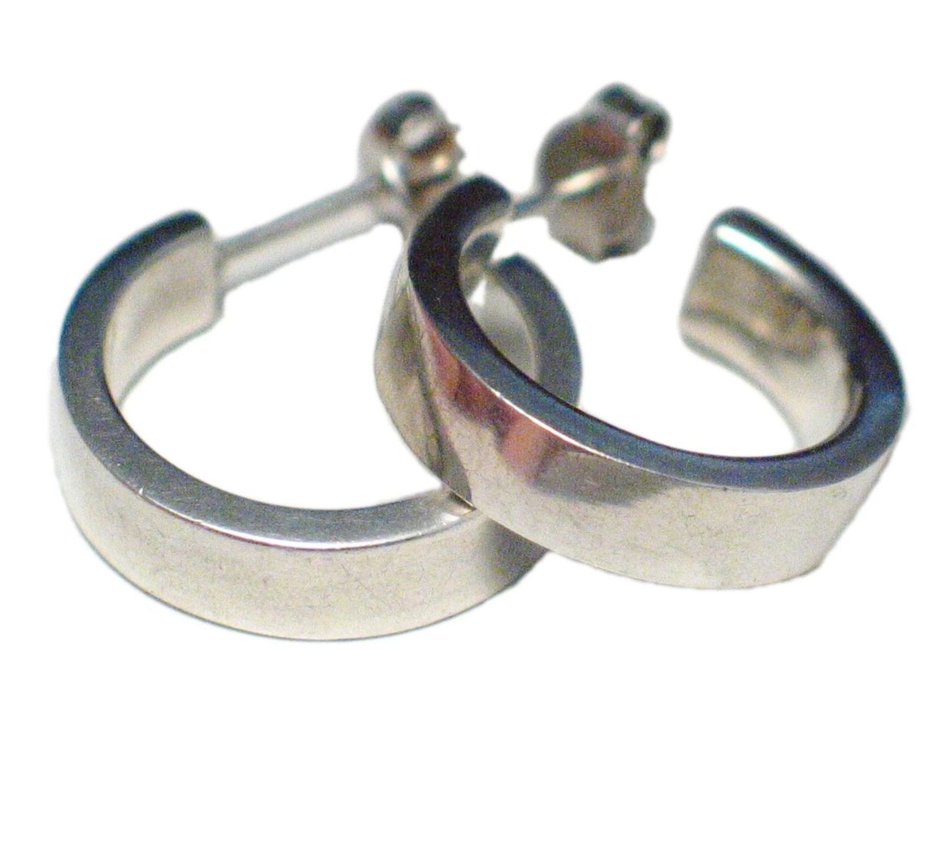 Sterling Silver Hoop Earrings - Blingschlingers Jewelry