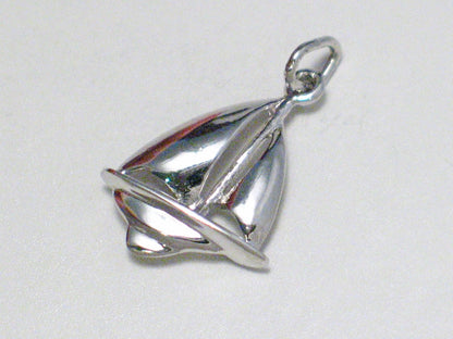 Charm | Small Sterling Silver Nautical Sailboat Charm | Discount Estate Jewelry - Blingschlingers Jewelry