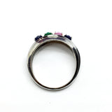Vintage Jewelry | 10k White Gold Removeable Setting Design Family Birthstone Mothers Band Ring
