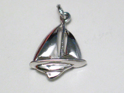 Charm | Small Sterling Silver Nautical Sailboat Charm | Discount Estate Jewelry