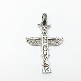 Second-hand Jewelry | Sterling Silver Vancouver Canada Thunderbird Totem Pole Charm Pendant