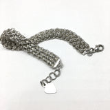 Vintage Jewelry | Unique Sterling Silver Mum Daisy Flower Design Mesh Chain Bracelet