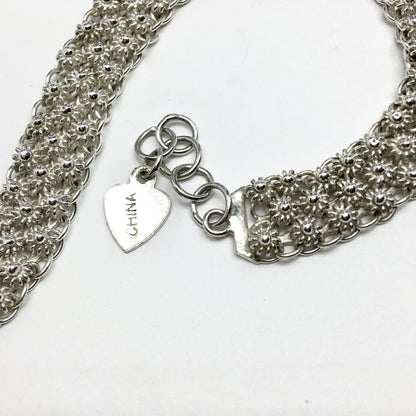 Chain Bracelets | Sterling Silver Mum Daisy Flower Design Chain Bracelet | Silver Bracelets