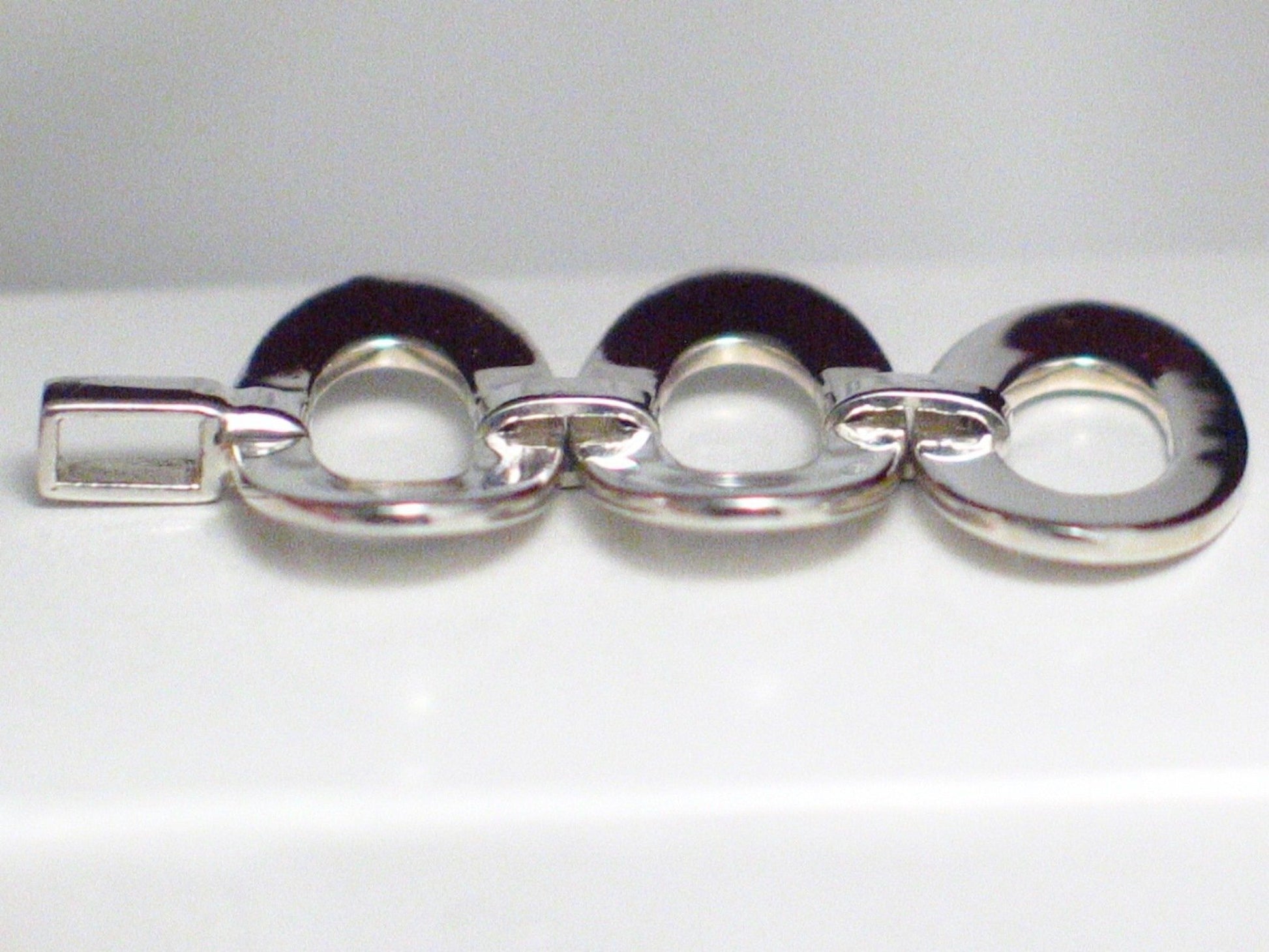 Triple Sideways | Sterling Silver Pendant w/ Unique Modern Design - Blingschlingers Jewelry