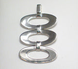 Triple Sideways | Sterling Silver Pendant w/ Unique Modern Design - Blingschlingers Jewelry