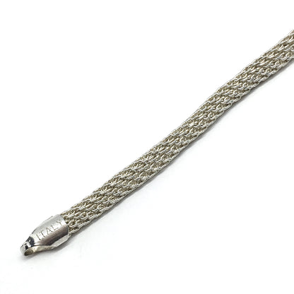 Jewelry used | 6.5" Sterling Silver Chainmail Mesh Snake Chain Bracelet