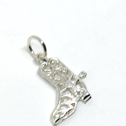 Silver Charm | Sterling Silver Southwestern Style Cowboy Boot Charm Pendant