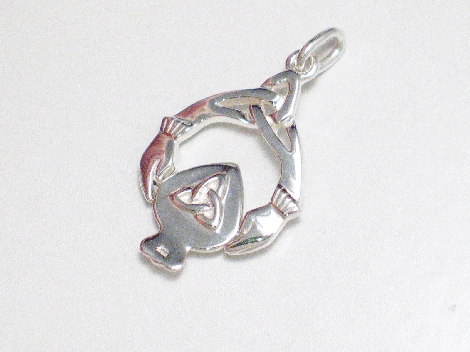 Charm | Sterling Silver Irish Claddagh Spinner Charm Pendant | Discount Estate Fine Jewelry online