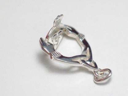 Heart in The Hands | Sterling Silver Pendant | Irish Friendship & Love - Blingschlingers Jewelry