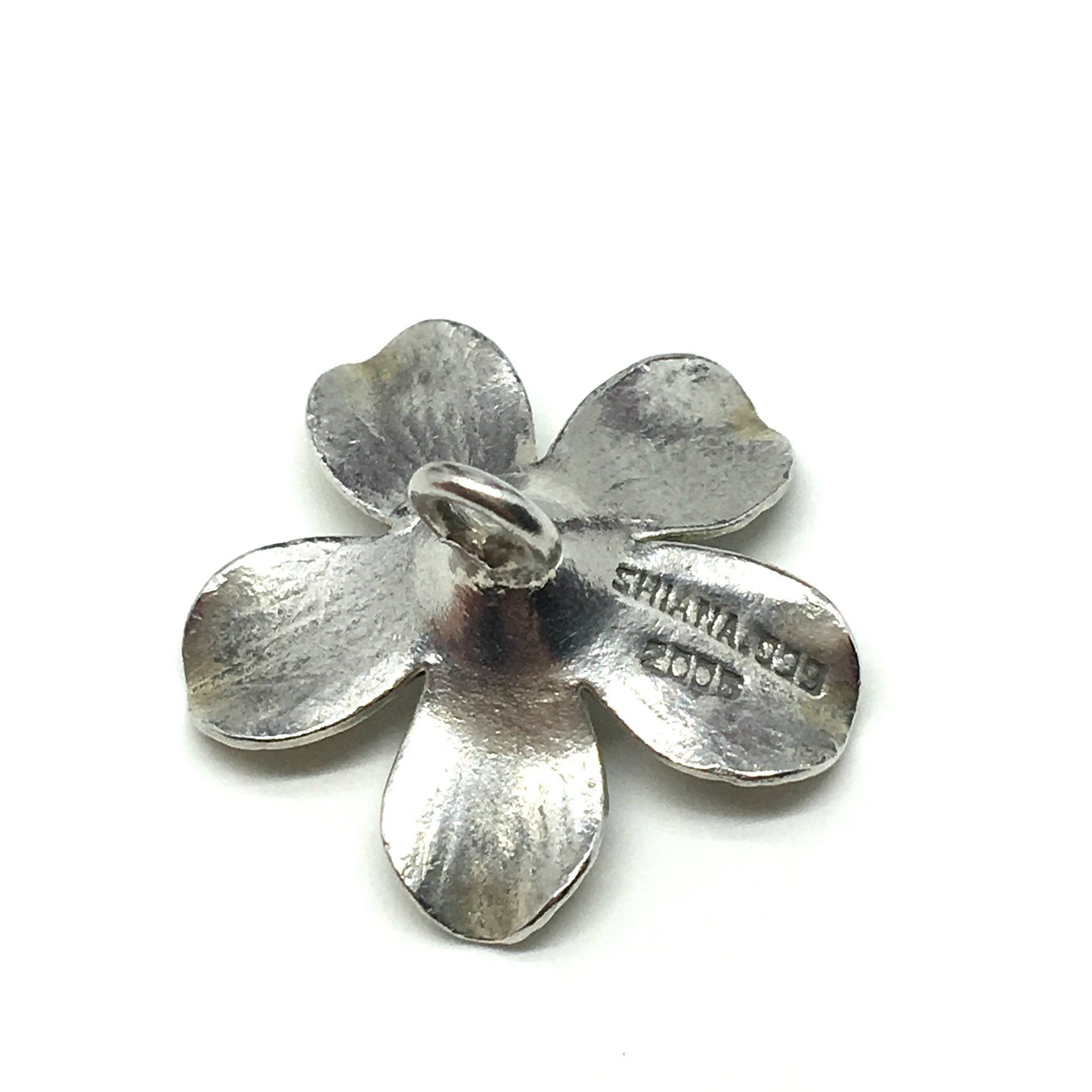 Jewelry Findings | 23mm Sterling Silver 3d Flower Charm Finding | Designer Shiana