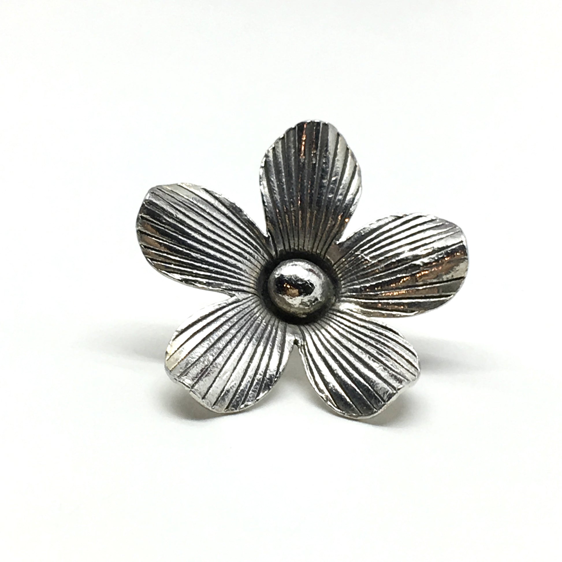 Jewelry Finding Sterling Silver 3d Flower Charm Finding | Designer Shiana