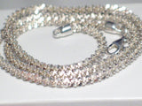 Necklace | Sterling 18" Unique Glitter Rope Chain Necklace | Jewelry 