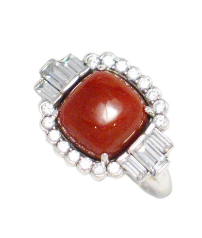 Stone Ring | Womens 12.25 Sterling Silver Deco Style Jade Ring | Boss Priced Estate Jewelry online only at  Blingschlingers 