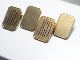 Mens Cufflinks | Vintage 9k Gold Initial JGD Rectangle Cufflinks | Boss Priced Estate Jewelry online only at  Blingschlingers.com