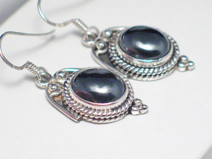 Dangle Earrings | Womens Dark Metallic Hematite Stone Earrings | Discount Overstock Jewelry
