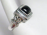 Silver Rings | Sterling Filigree Black Onyx Stone Ring  sz10 | Overstock Jewelry online