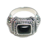 Silver Rings | Sterling Filigree Black Onyx Stone Ring  sz10 | Overstock Jewelry online