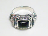 Silver Rings | Sterling Filigree Black Onyx Stone Ring  sz10 | Overstock Jewelry online