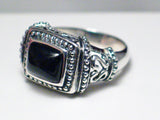 Silver Rings | Sterling Filigree Black Onyx Stone Ring  sz10 | Overstock Jewelry online