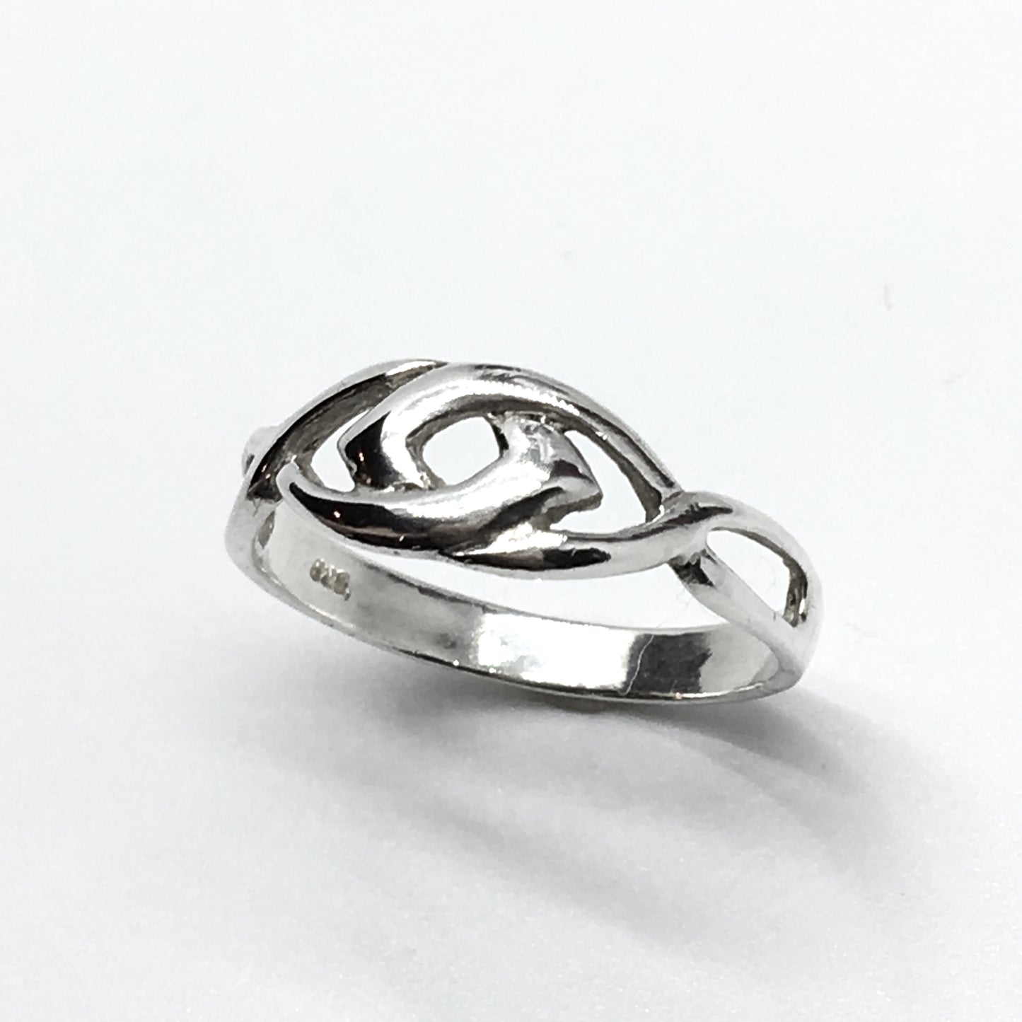 Silver Rings | Sterling Silver Unique Double Eye Design Ring sz 8 | Mens Jewelry