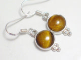 Silver Earrings | Womens Sterling Tigers Eye Petite Drop Earrings | Discount Overstock Jewelry online only at  Blingschlingers.com