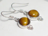 Silver Earrings | Womens Sterling Tigers Eye Petite Drop Earrings | Discount Overstock Jewelry online only at  Blingschlingers.com