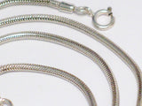 Silver Necklaces | Sterling Snake Chain Necklace 21 1/4 - 22 1/2" | Mens Womens Chains Blingschlingers Jewelry