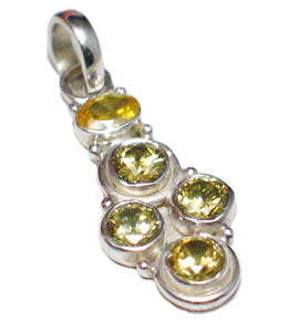Silver Pendants | Shimmery Canary Yellow Shifting Cubic Zirconia Pendant | Overstock Jewelry online at Blingschlingers.com