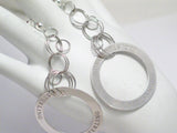 Silver Earrings | Flirty ! Sterling M.C. Designer Circle Dangle Earrings | Estate Jewelry online