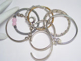 Bangle Bracelets | Costume Jewelry Lot | Wear Craft Repurpose Gold Silver Plated - Blingschlingers Jewelry