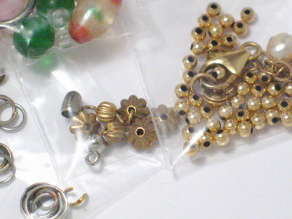 Jewelry findings Beads Pearls Gold Filled Silver Plated Clasps Jump rings Lot Craft Repurpose - Blingschlingers Jewelry